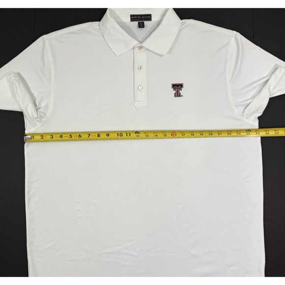 Peter Millar Mens Polo Shirt Texas Tech Red Raiders Football XL Summer Comfort - Picture 9 of 14